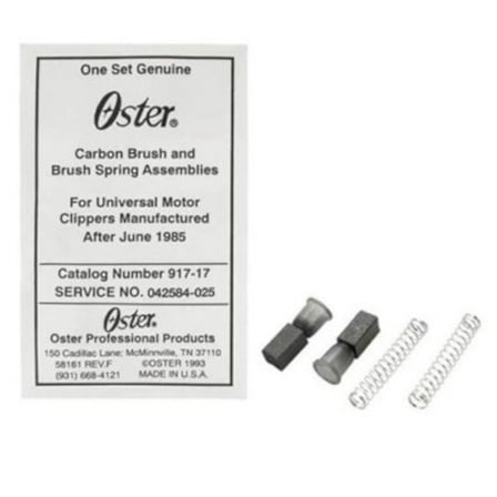 Genuine Oster Pro 42584025000 Clipper Carbon Brush and Spring Assembly 917-17