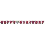 Balloon Party Happy Birthday Letter Banner 8ft