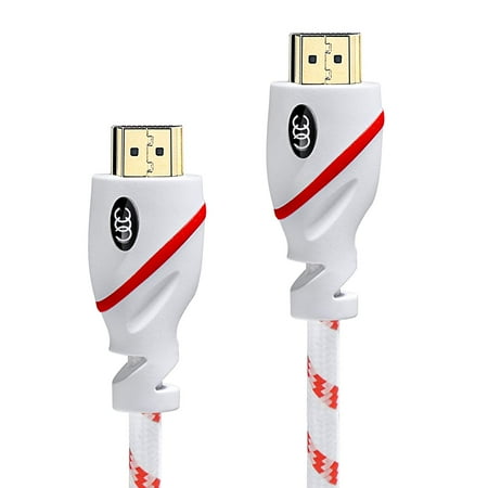 Mic Cable 20 Feet Ultra Clarity, HDMI Cable 20 FT - HDMI Cable High Speed ( 20 FEET 6 Meter ) Supports Ethernet Audio Return ( ARC ) 2160p, 4K, ()