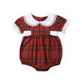thumbnail image 1 of Girls Sister Matching Doll Collar One-piece Jumpsuit Dress, 1 of 9