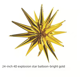 thumbnail image 2 of Globo de película de aluminio de una pieza con forma de girasol y estrella 4D de 24 pulgadas para decoración de cumpleaños y Navidad, 2 of 6