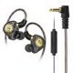 thumbnail image 1 of Audífonos deportivos HiFi con auriculares con micrófono para teléfonos (enchufe negro negro), 1 of 9
