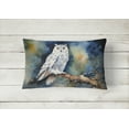thumbnail image 2 of Snowy Owl Throw Pillow 12 in x 16 in, 2 of 4