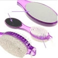 4 IN 1 Foot Care Brush Pumice Scrubber Pedicure Exfoliate Remover E0Xc