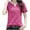 Hot Pink, variant on Women's Tops Casual Loose Fit Cute Tops Summer Casual Tshirts Shirts Plus Size Graphic White Blouse Button Up