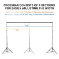 thumbnail image 6 of Yescom 8.5' x 10' Adjustable Photography Backdrop Stand Wedding Party Event Background Support Kit wih Carrying Bag, 6 of 9
