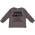 thumbnail image 3 of Inktastic Womb County I just Did 9 Months on the Inside Boys or Girls Long Sleeve Toddler T-Shirt, 3 of 5