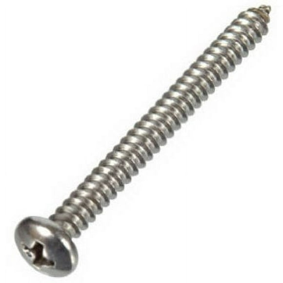 Sheet Metal Screws, Phillips, Pan-Head, Stainless Steel, #6 x 1/2-In., 100-Pk. -823218