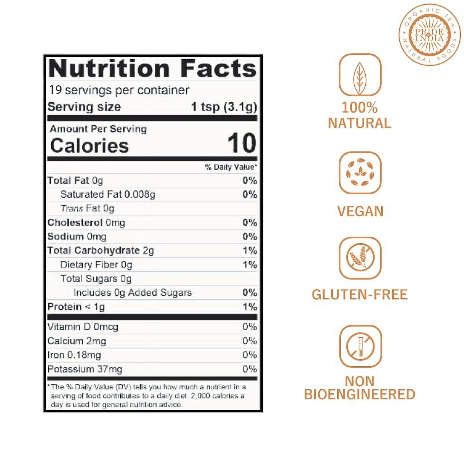 Pride of India - PACK of 6 - Garlic Minced – Gourmet Seasoning – Ideal for Dips/Sauces/Bread/Salad/Stir-Fries – Ideal Pantry Condiments – Easy to Use – 1.9 oz. Small Dual Sifter Bottle