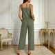 thumbnail image 5 of Mujer Pantalones Casual 2 Piezas Trajes Blusa sin Mangas con Bolsillos Sueltos Conjuntos de Salón, 5 of 9