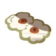 thumbnail image 4 of veasfak Door Mat Dual Flowers Shape Non Slip Inside Floor Door Mat Entrance Rugs Durable White 40cmx60cm, 4 of 9