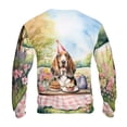 thumbnail image 2 of Happy Mother's Day Basset Hound with Sweets and Flowers at a Picnic All Over Print 3D Sweatshirt Unisex Merch Bassets Dog Breed Lovers Gifts Idea - 13005, 2 of 6