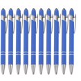 thumbnail image 1 of HAOAN Ballpoint Pen with Stylus Tip  Soft Touch Click Metal Pen  1.0mm Medium Point  Black Ink  10 Count, 1 of 4