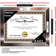 thumbnail image 4 of CreativePF [8.5x11ss] Stainless Steel Finish Diploma Frame Displays 8.5 by 11-inch Certificate, Graduation, University, Diploma Frames with Stand & Wall Hanger (Pack of 1), 4 of 9