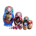 thumbnail image 2 of Siruishop 10Pcs Nesting Doll Cartoon Traditional Matryoshka Dolls for Office Gift Room, 2 of 8