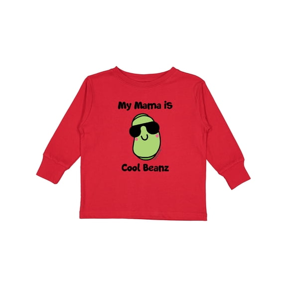 Inktastic Cool Beans Mama Boys or Girls Long Sleeve Toddler T-Shirt