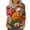 Multicolor Plus Size Blouse for Women_m, variant on CYMMPU Spring Tops Crew Neck Tunic Tops Boho Blouses for Women Dressy Casual Flower Pattern 3/4 Sleeve Loose Fit Summer Trendy Shirts Lightweight Basic Tees Multicolor XXXXXL