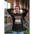 thumbnail image 2 of Chillin' With My Snowmies Women Sweatshirt, Female 5X-Large, 2 of 4
