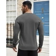 thumbnail image 4 of COOFANDY Men's Fashion Henley Shirts Long Sleeve Button T-Shirt Fashion Casual Basic Plain Tee Shirts, 4 of 10