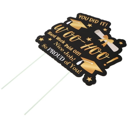 unbranded 3 pcs  Plastic Graduation Garden Yard Sign Outdoor Party Decorative Lawn Sign