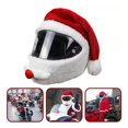 thumbnail image 3 of Funda de felpa navideña para casco de moto HTLNUZD, divertida, 3 of 7
