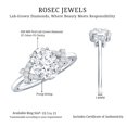 thumbnail image 5 of Lab Grown Diamond Oval Engagement Ring, EF-VS Quality Certified, 1 Carat, 14K White Gold, US 9.00, 5 of 8