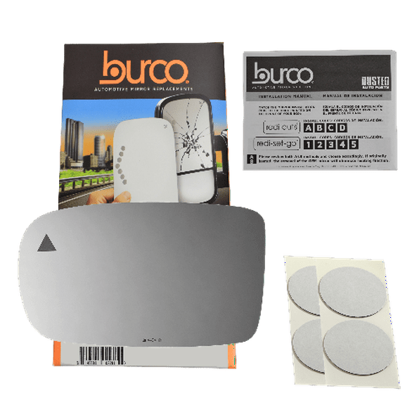 Burco 4424B Compatible with 11-22 Dodge Charger Left Driver Side Mirror Glass with Blind Spot Detection