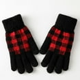 thumbnail image 2 of Hontri Gloves Mittens on Sale, Women's Winter Screen Gloves Thermal Knitted Gloves Elastic Cuffs Winter Texting Gloves for Men 1 Pair of Gloves Red, 2 of 8