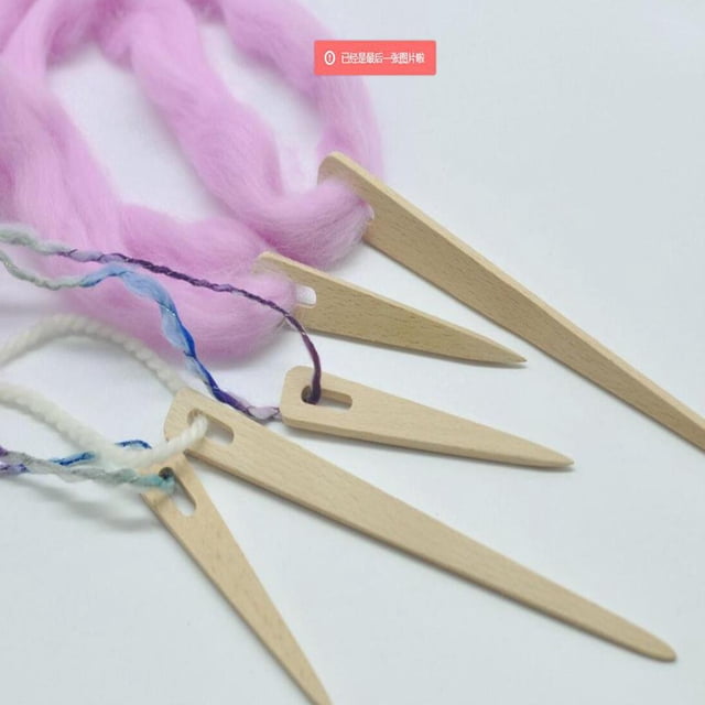 10x DIY Herramienta de Tejer sin Tejer Lanzadera Tejida Suéter Bufanda Tapicería Bobbin Stick para Adultos Principiantes perfecl Palos de lanzadera de madera para tejer