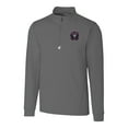 thumbnail image 2 of Men's-Cutter & Buck  Gray Inter Miami CF Traverse Stretch Eco Quarter-Zip Pullover Top, 2 of 3
