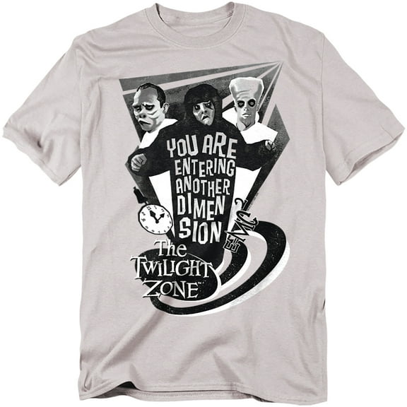 Twilight Zone Men's  Another Dimension T-shirt Silver
