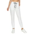 thumbnail image 2 of ALWAYS Women Jogger Sweatpants - Super Soft Stretch Lightweight Drawstrings Pants with Pork Chop Pockets White L, 2 of 6