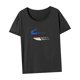 thumbnail image 5 of Camiseta de mujer de verano con estilo de manga corta para mujer para ir de camping de compras XL, 5 of 7