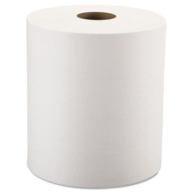 8.2'' White 1-Ply Paper Hand Capacity Touchiess Roll Towel 8.2"x700'  6 rolls/cs 