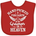thumbnail image 3 of Inktastic Handpicked for Earth By My Gramps in Heaven with Angel Wings Boys or Girls Baby Bib, 3 of 4