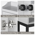 thumbnail image 3 of Over The Toilet Storage, Bathroom Over The Toilet Organizer, Above Toilet Storage with Double Doors and Soft Hinges Over Toilet Storage Shelf Over The Toilet Storage Cabinet (Forest Green), 3 of 9