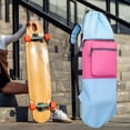 thumbnail image 6 of QSTDGVPW Skateboard Backpack Drawstring Closure Pad Storage Bag Waterproof Longboard Case Light Blue, 6 of 9