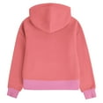 thumbnail image 4 of Lenpel Hoodies for Girls Casual Long Sleeve Half Zip Hooded Cropped Sweatshirts Pullover Sweatshirt Tops with Thumb Holes(Watermelon Red,13-14 Years), 4 of 5