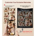 thumbnail image 3 of Custom Blanket with Photos Text Customized Picture Blankets, Personalized Throw Blanket for Kid Adult Mother Father Friend Lovers Pet, Custom Gifts for Halloween Christmas Valentines Birthday 40*50 In, 3 of 6
