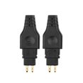 thumbnail image 1 of 2 Piezas Mini Auricular Cable Pin Audio Auriculares Jack Conector de Clavija para HD650 HD600 HD580 HD25 Negro, 1 of 5