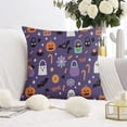 thumbnail image 2 of Happy Halloween Pumpkin Throw Pillow Covers Ghost Boo Pillow Cases Throw Cushion Cover Cushion Cases for Home Office Halloween Decor,20x20 Inch (2Pcs), 2 of 6