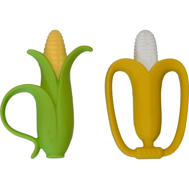 Mordedera de platano y elote Antsy Pantsy silicon 2 piezas