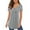 A: Gray, variant on Fancyglim Henley Shirts for Women Short Sleeve V Neck Tunic Tops Purple L