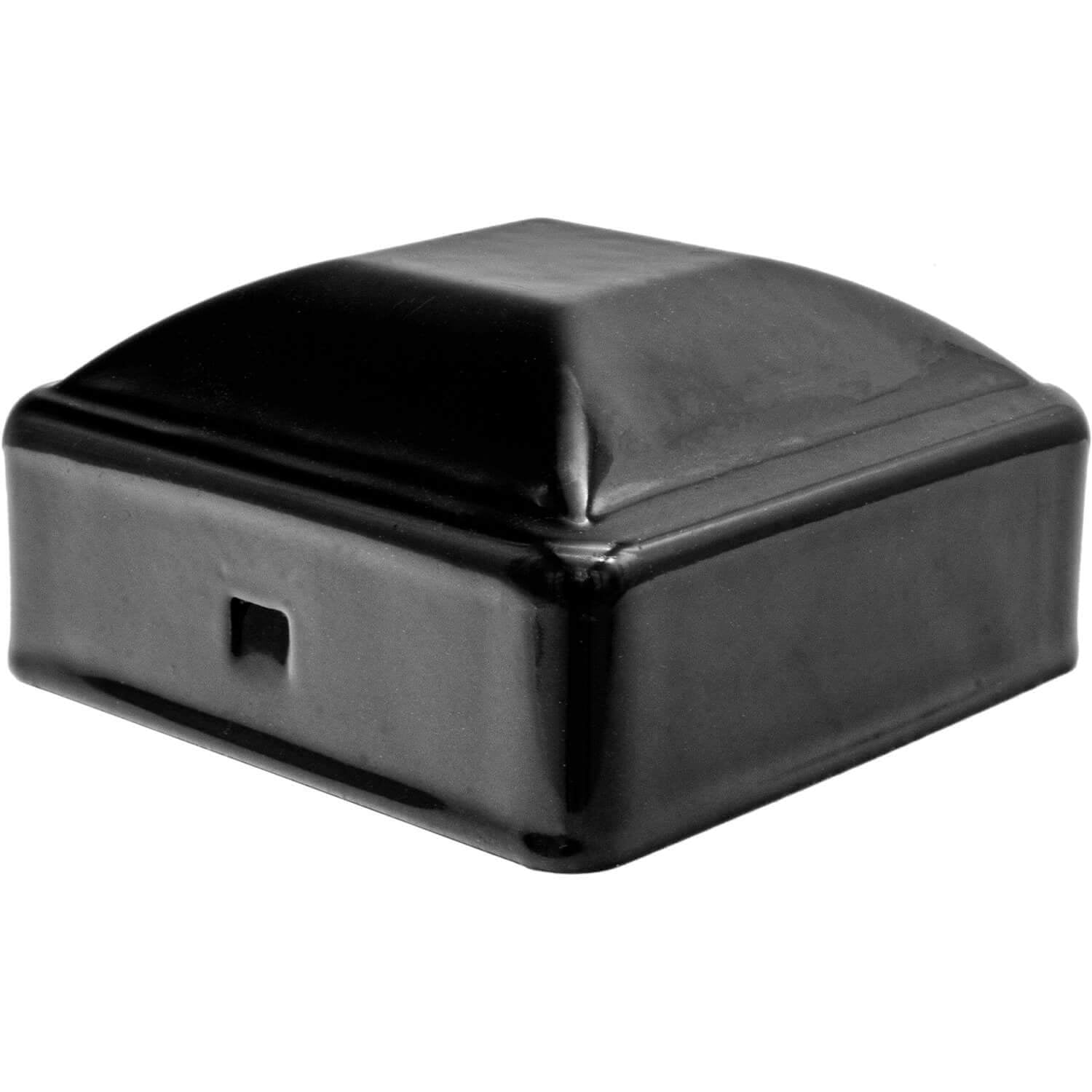 Ornamental Iron Fence Post Cap for 2' x 2' Fence Posts - AKA Wrought Iron Fence Post Cap - Ornamental Wrought Iron Fence Post Caps is BLACK 10 PACK