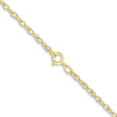 thumbnail image 3 of Diamond2Deal 10k Yellow Gold 1.35mm Carded Cable Rope Chain Necklace for Women 18", 3 of 5