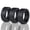 Black, Black, Black, variant on Men's 4Love Silicone Rings. Soft, Comfortable & Durable Wedding Bands. US Design Patent - 3 pack