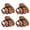 Brown, variant on Travelwant 4Pcs Large Grip Octopus Clip No Slip Spider Hair Clips Octopus Jaw Hair Clips for Thick Long Hair Women Girls