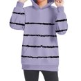 thumbnail image 6 of Utoimkio Toddler Boy Girls Striped Print Long Sleeve Hoodie Sweatshirt Pullover Tops Casual Loose Fall Blouses for Kids 4-14 Years, 6 of 7