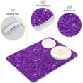 thumbnail image 4 of GZHJMY Purple Glitter Texture (6) Dish Drying Mat for Kitchen Counter,Super Quick Absorbent Composite Sponge Dish Drying Pad,Heat Resistant Non-Slip Rack Tableware Mat (16x18Inch)for Dishes Coffee M, 4 of 7