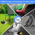thumbnail image 2 of YORIN Trampoline, 14FT Trampoline for 6-7 Kids Adults with Enclosure Net, 1400LBS Outdoor Trampoline with Basketball Hoop, Ladder, Galvanized Anti-Rust Coating Heavy Duty Round Trampoline, 2 of 6